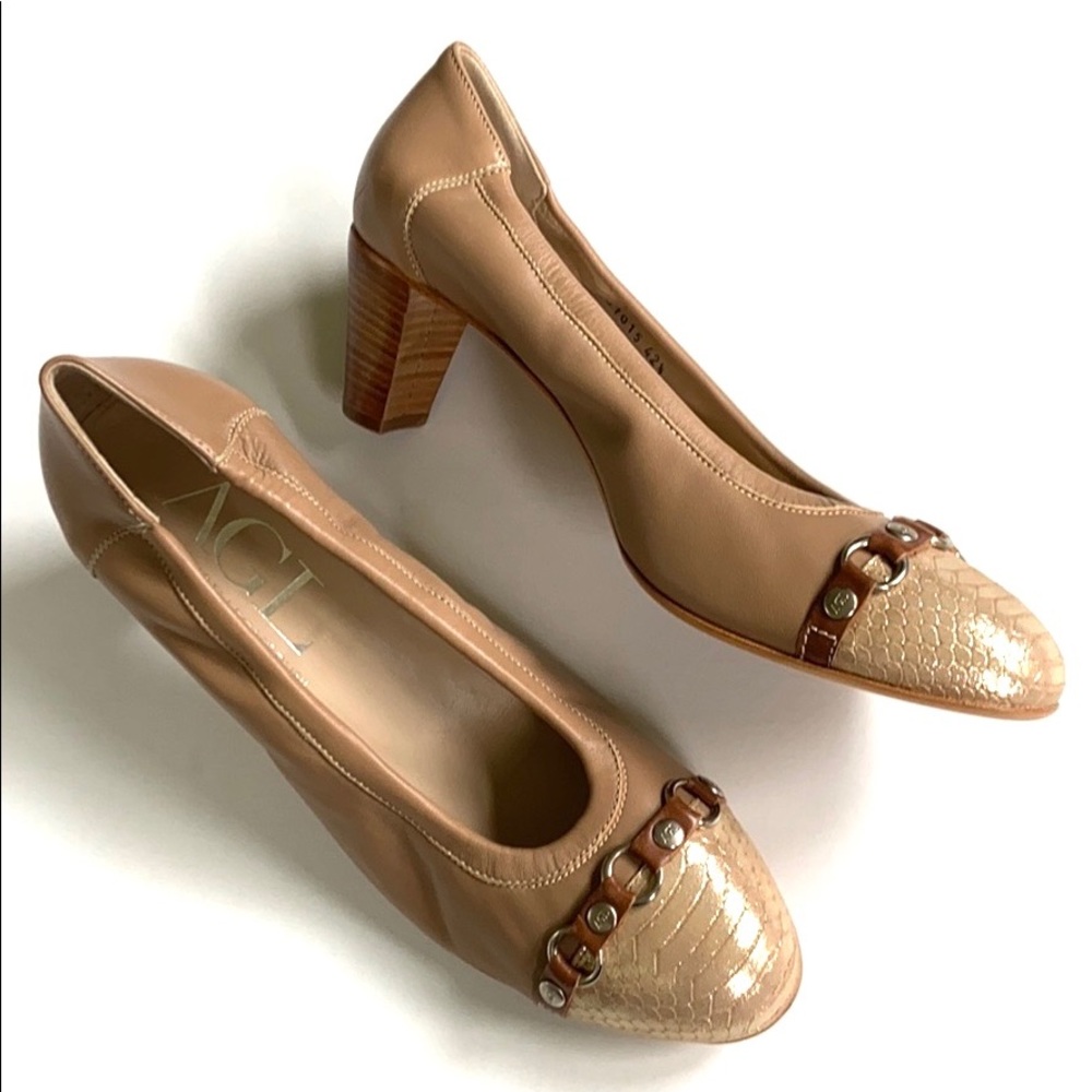 Like new AGL leather heels